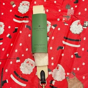 Kate Spade Cream and Black Woven Strap